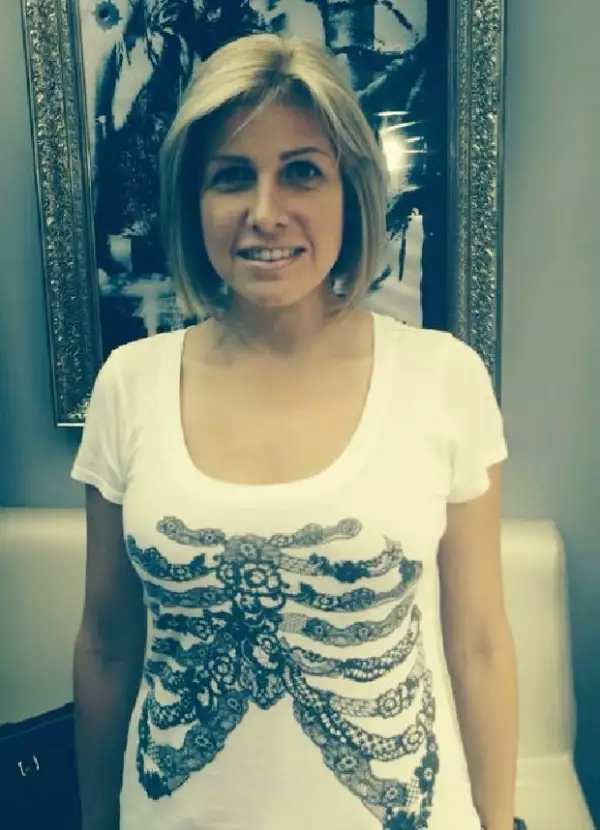Paulina Díaz Ordaz con su nuevo look.