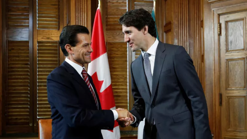 El presidente de México viajó a Québec para una visita de Estado, donde además tuvo oportunidad de hacer ejercicio con el primer ministro Justin Trudeau.