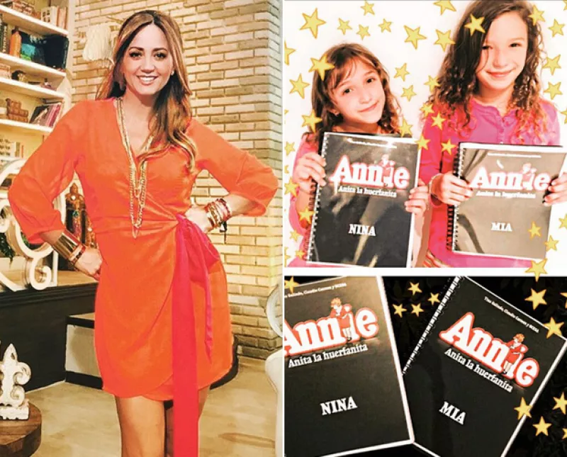 El debut de las pequeñas Mía y Nina en Annie fue el viernes, y claro que las felicitaciones por parte de sus papás en redes sociales no podían faltar.