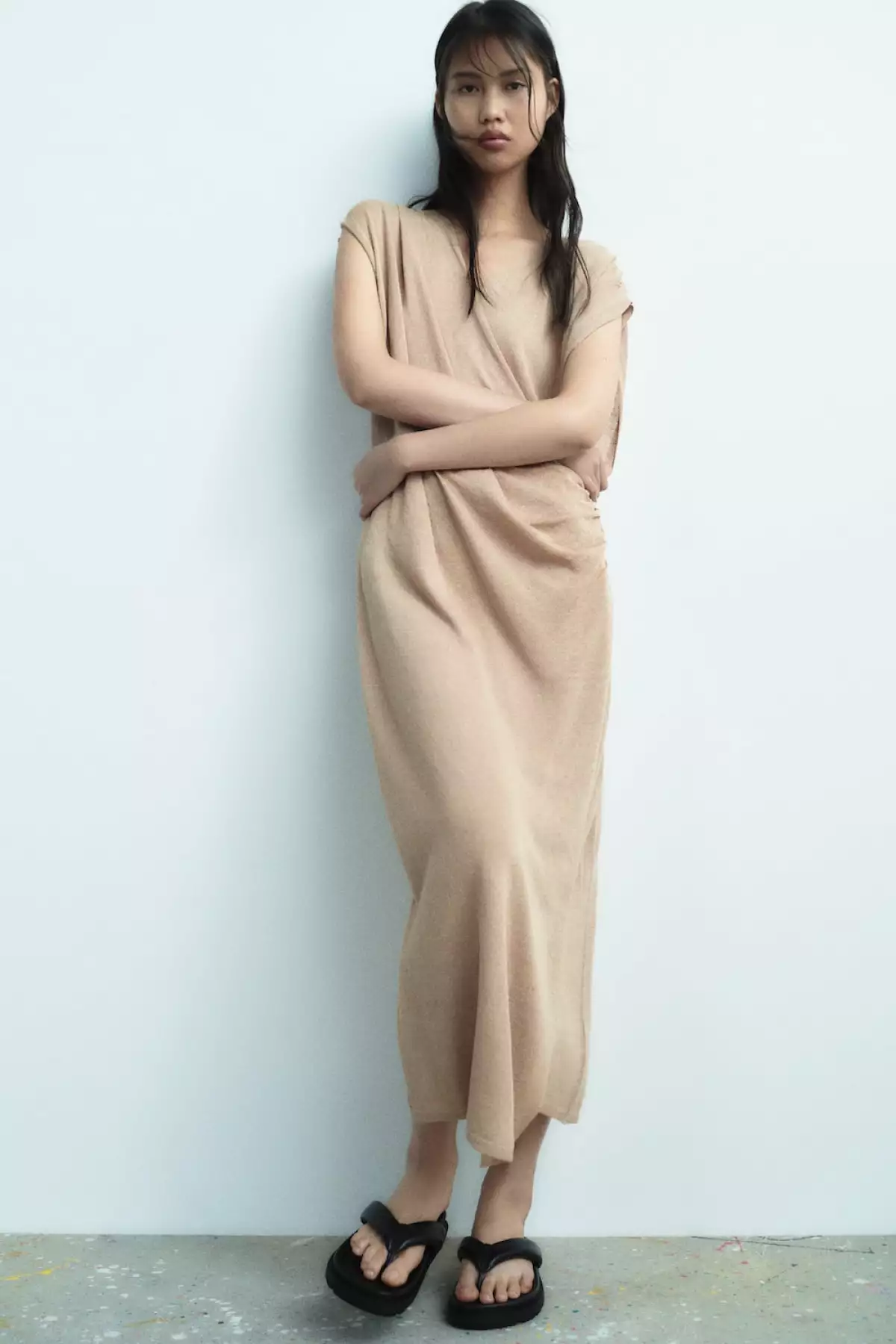 Vestido de punto de zara