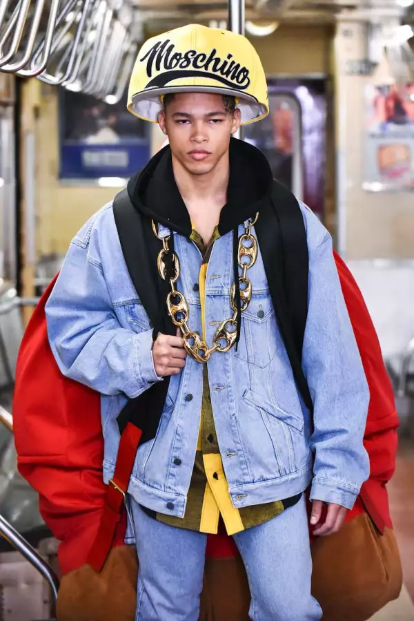 Moschino show, Runway, Pre-Fall 2020, New York Transit Museum, New York, USA - 09 Dec 2019