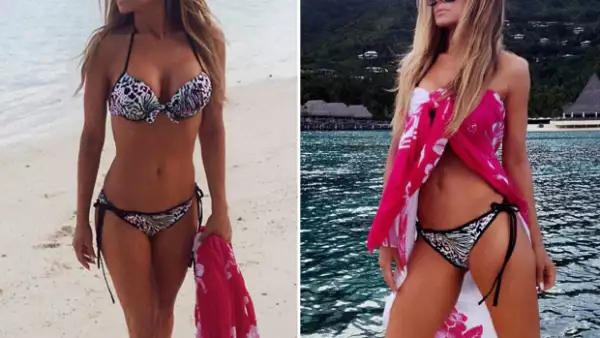 La actriz posó de lo más sexy para su Instagram desde el tropical Tahití, dejando ver que pese a los años ha conservado su figura a la perfección.