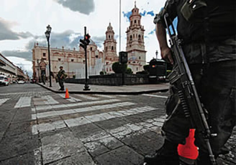 Los militares son parte del paisaje moreliano. (Foto: Francisco Castellanos/Procesofoto)