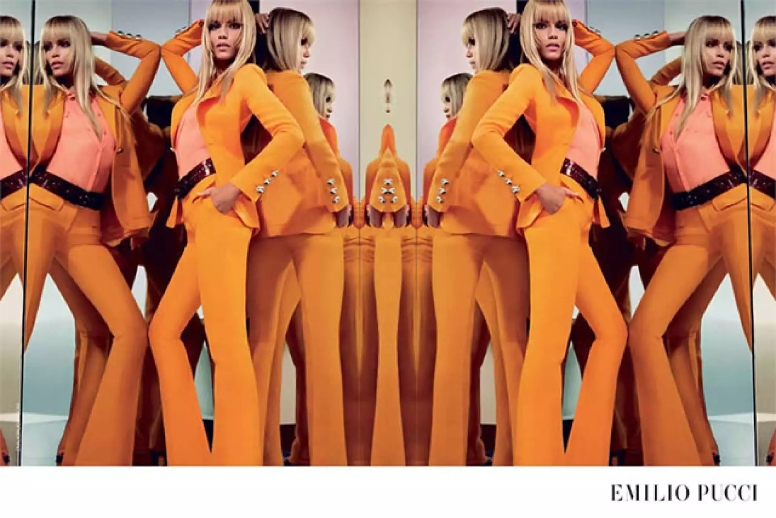 Emilio Pucci revive los años setentas con Natasha Poly y el duo Inez y Vinoodh.