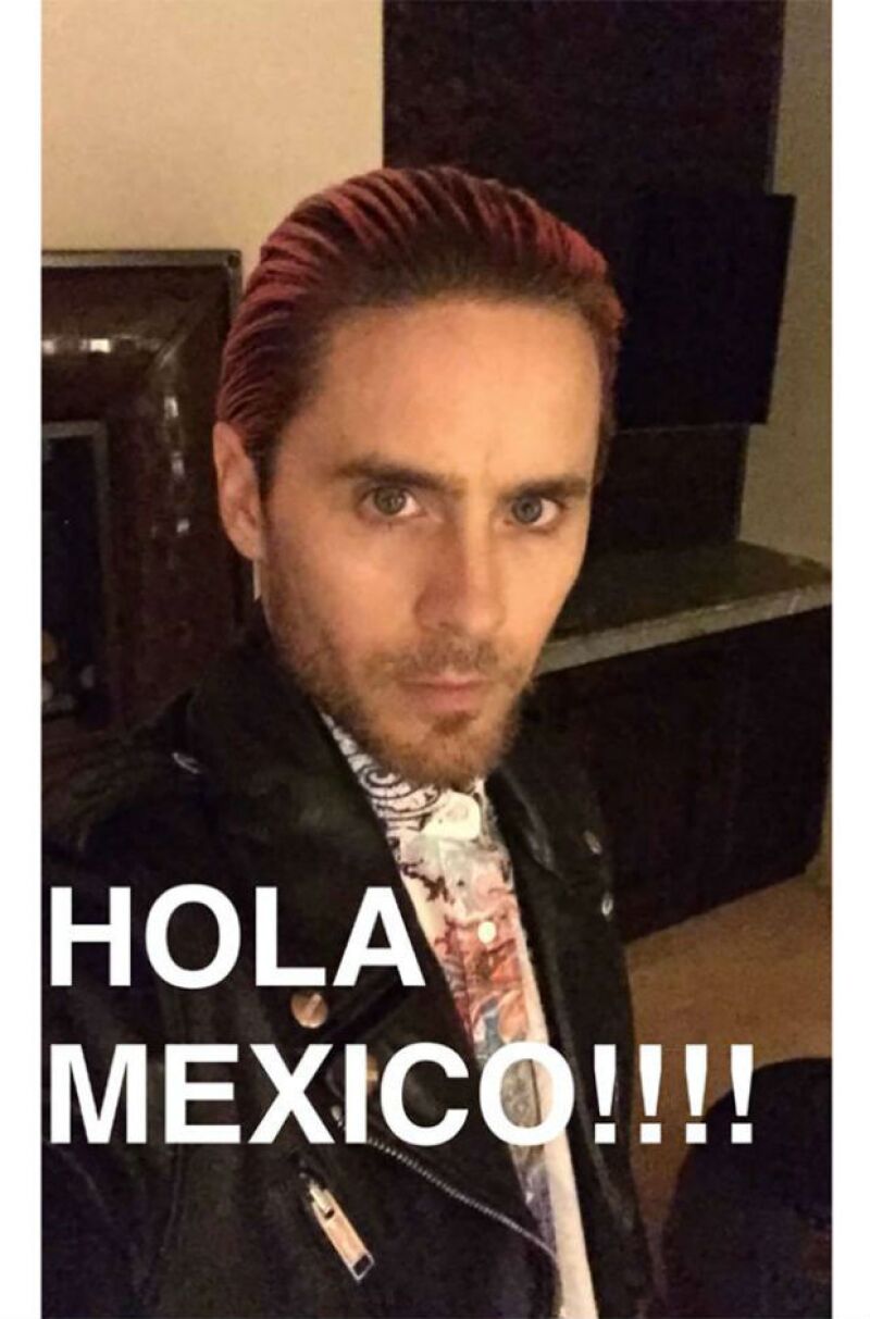 Con esta foto fue como Jared anunció a sus seguidores que estaba en México.