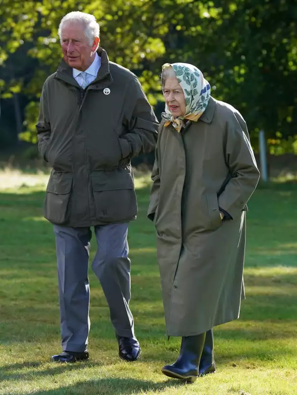 Queen Elizabeth II and Prince Charles mark the official planting season for the Queen's Green Canopy (QGC), Balmoral Cricket Pavilion, UK - 01 Oct 2021