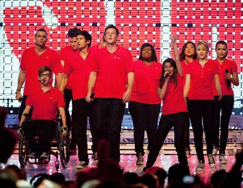 Parte del elenco de "Glee" en 2011.