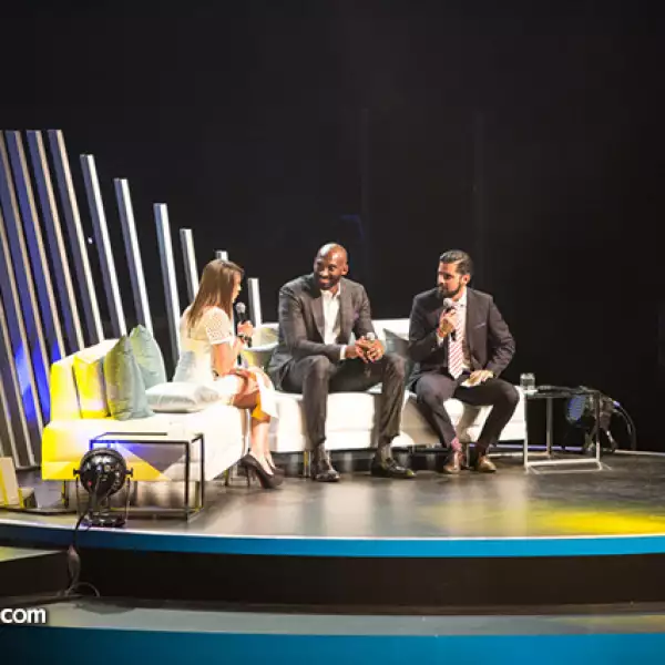 Majo Rojas, Kobe Bryant y Rodrigo Mendez