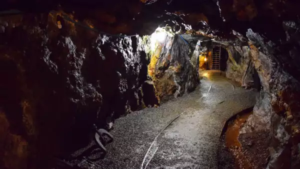 Mine Tunnel and Tracks