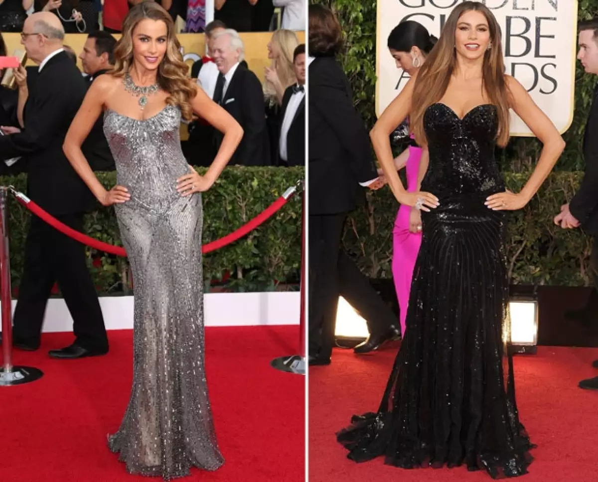 Expertos en moda opinan que usa siempre el mismo tipo de prendas en las red carpets. No obstante, su diseñador la defendió, diciendo que no tiene nada de malo vestir con lo que le va mejor.