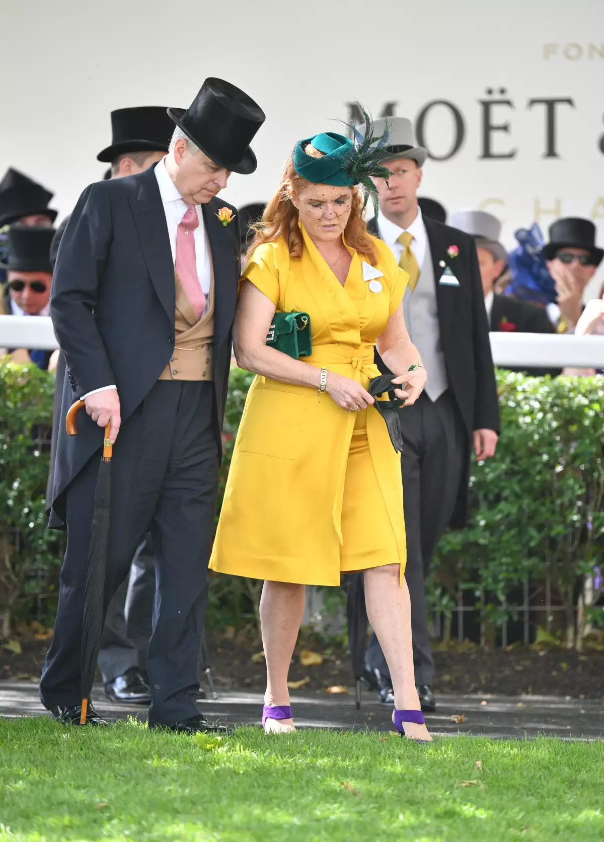 El príncipe Andrés y Sarah Ferguson en Royal Ascot.
