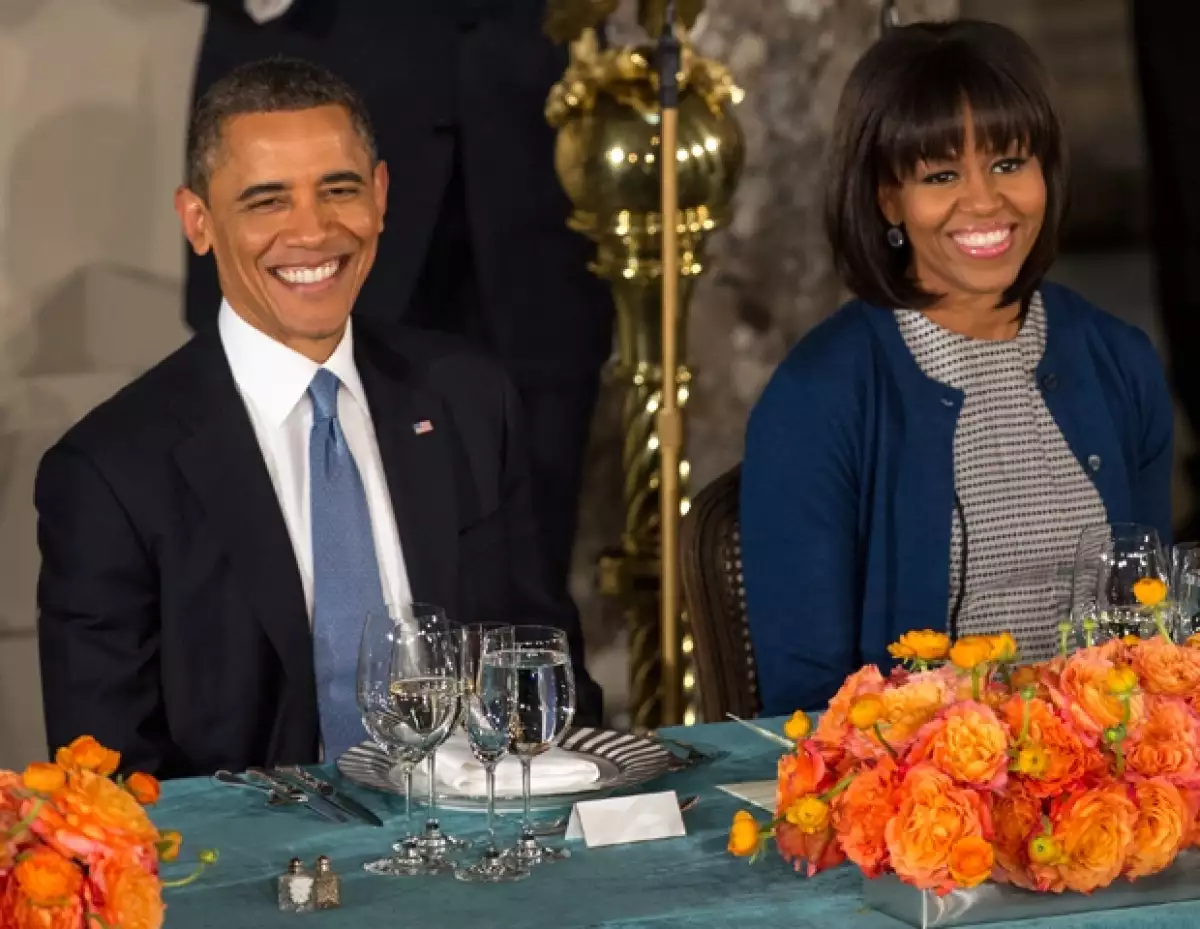 Cuando lo entrevistaron para un medio estadounidense dijo que para él, Michelle siempre se ve bien.