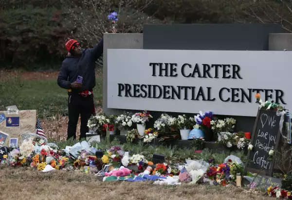 Former President Jimmy Carter Lies In Repose At Carter Center In Atlanta