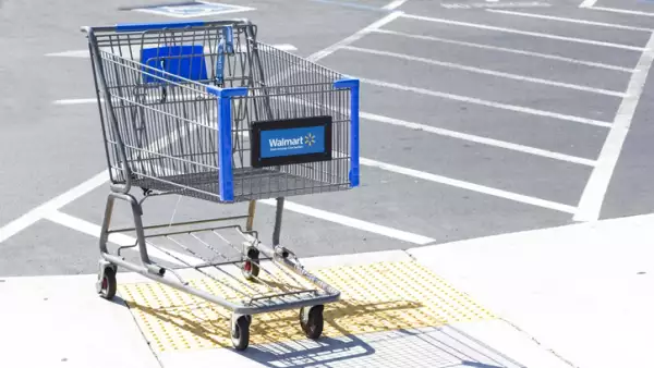 Walmart shopping cart.