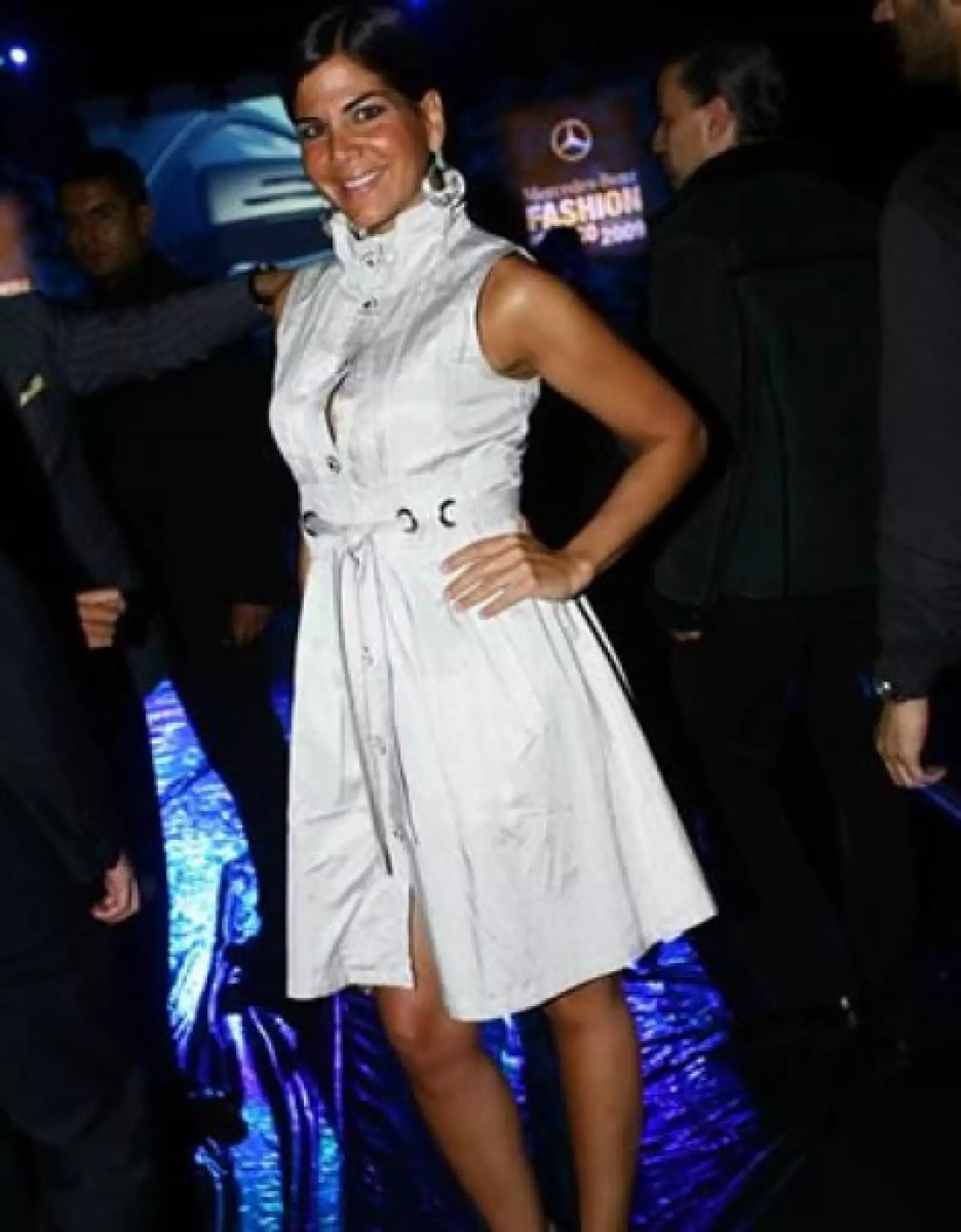 En la semana del Mercedes Benz Fashion México en el Centro Comercial Antara.