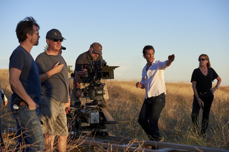 Matthew McConaughey durante la grabación del primer comercial