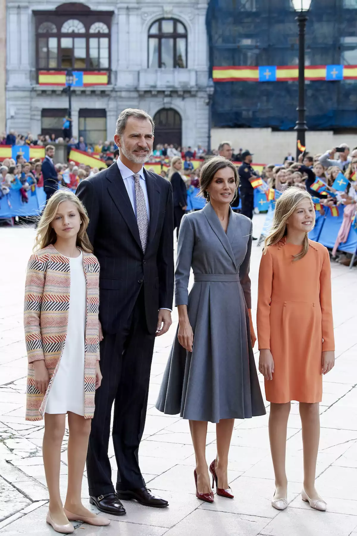 Spanish Royals Arrive At Oviedo Ahead Of 'Princesa de Asturias' Awards 2019