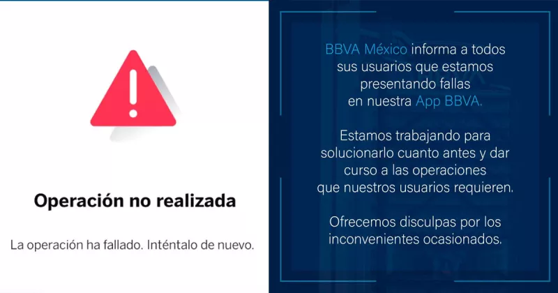 Usuarios reportan fallas en la app de BBVA México