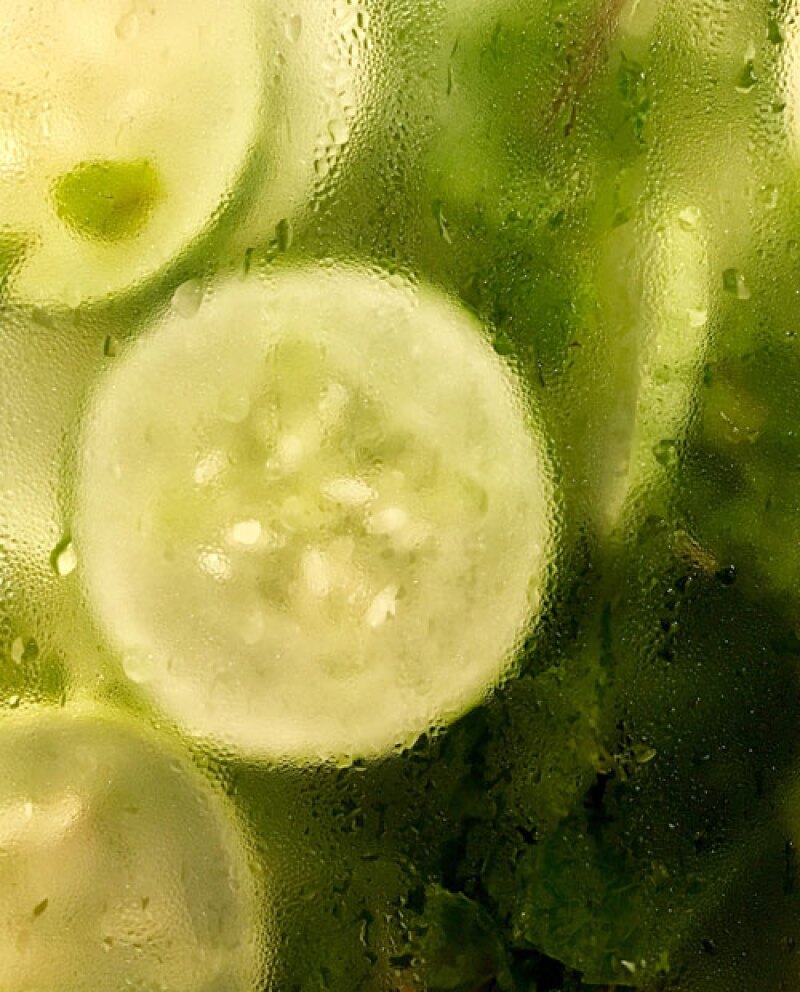 Mascarilla con pepino