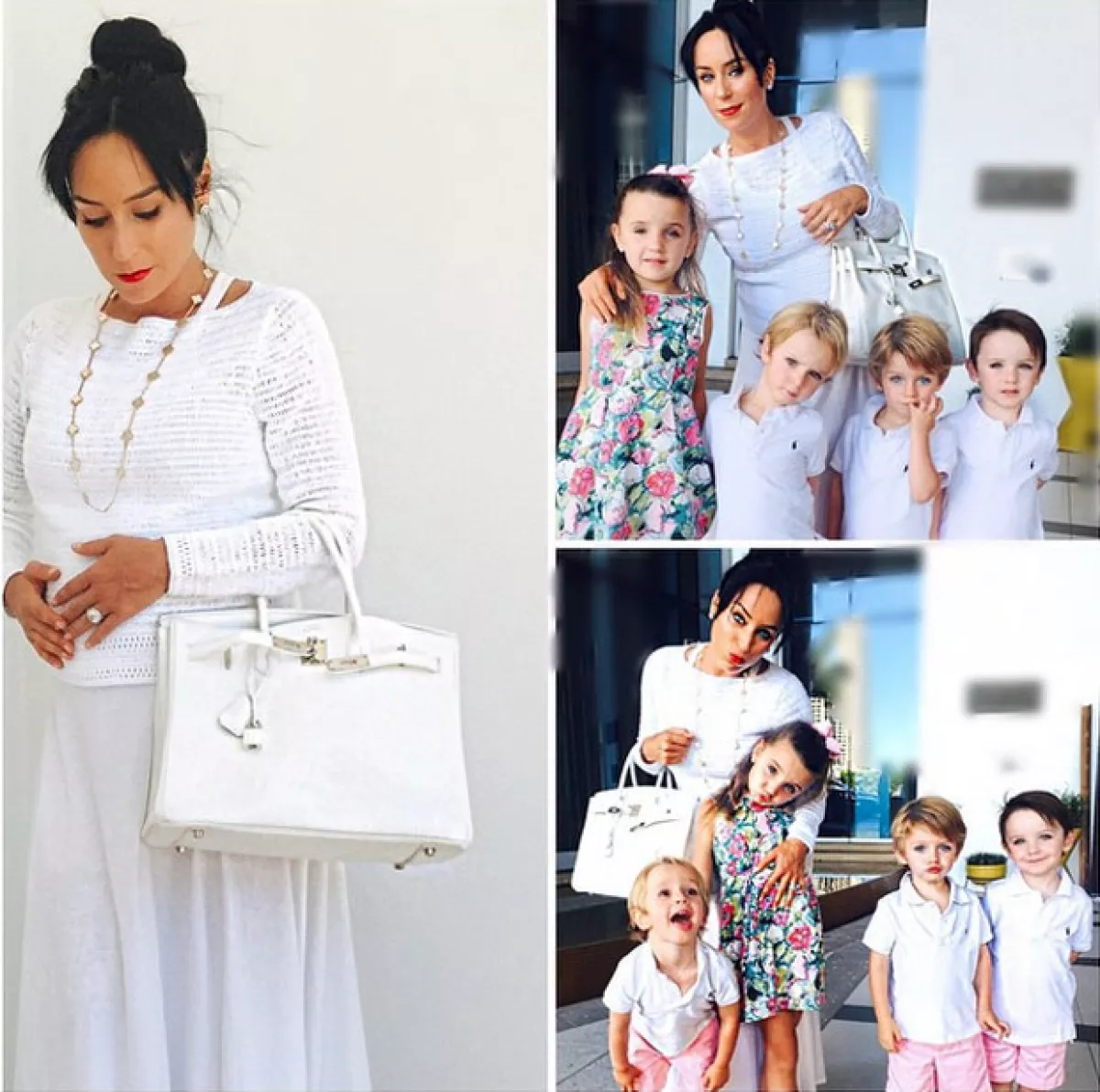 La elegancia y el glamour caracterizan en cada momento a Inés como a sus hijos.