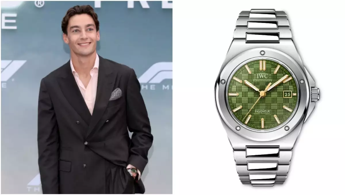 george-russell luce un reloj iwc en la premiere de f1 la pelicula