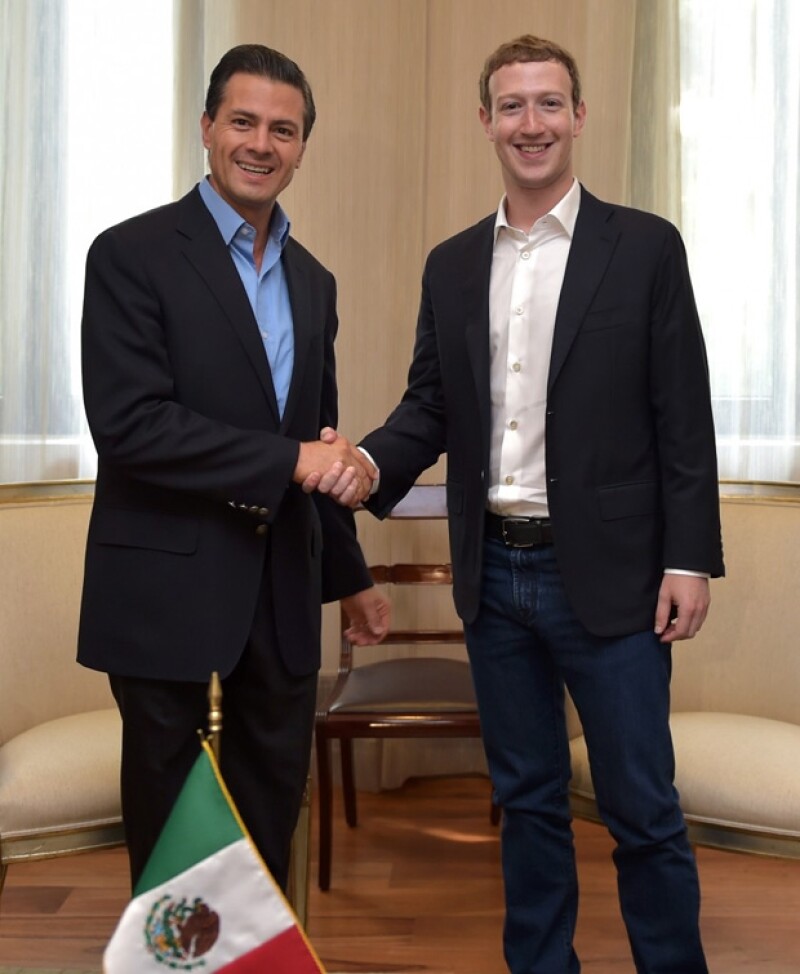 Enrique Peña Nieto dio una calurosa bienvenida al joven y famoso programador.