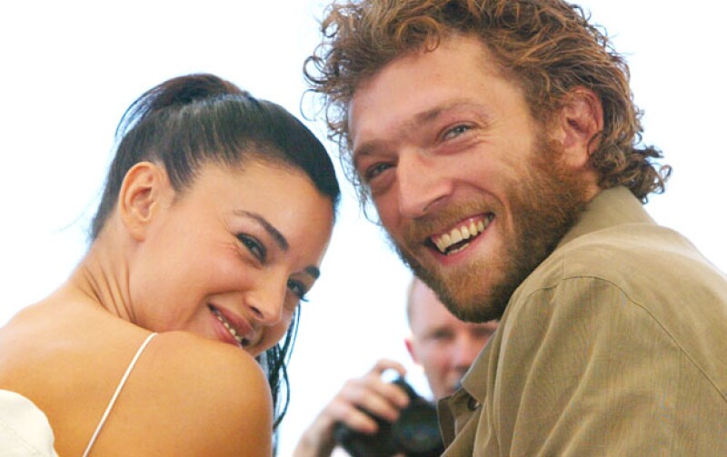 Vincent Cassel y Monica Bellucci cuando eran esposos, en 2002.