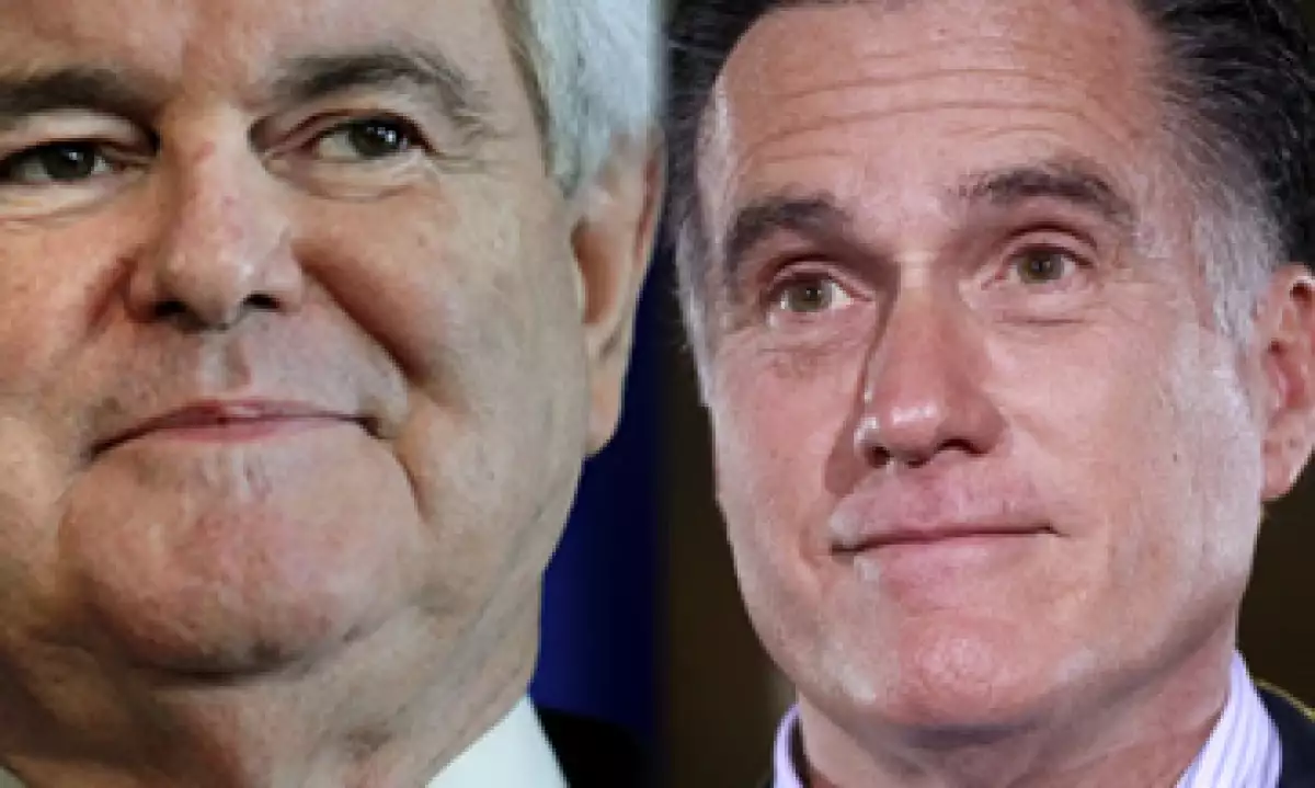 Gingrich (izq) acaba de dar un golpe a Romney (der) en las elecciones primarias de Carolina del Sur. (Foto: Especial)