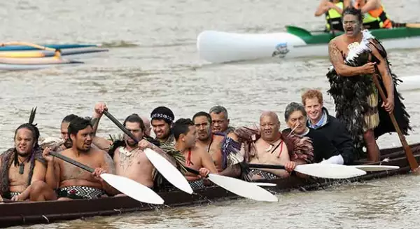 El principe remó contracorriente al igual que los guerreros Maorí.