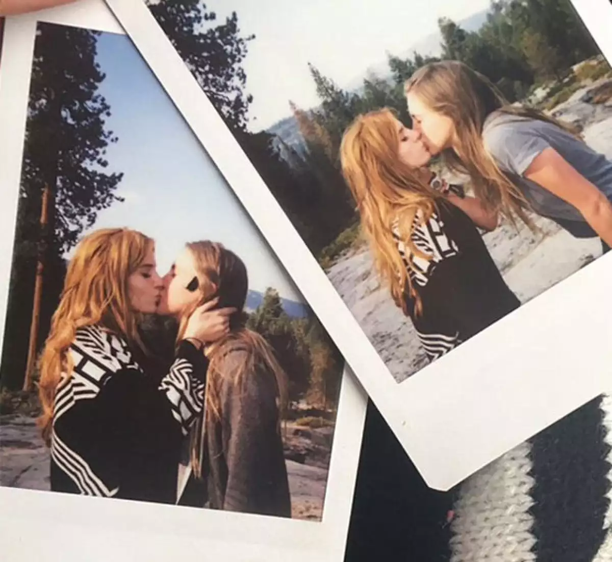 Esta es la foto que Bella Thorne publicó en Snapchat y que originó la pregunta sobre su sexualidad.