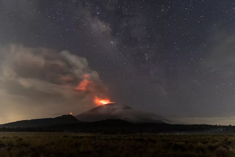 Popocatepetl Volcano Increases Its Activity