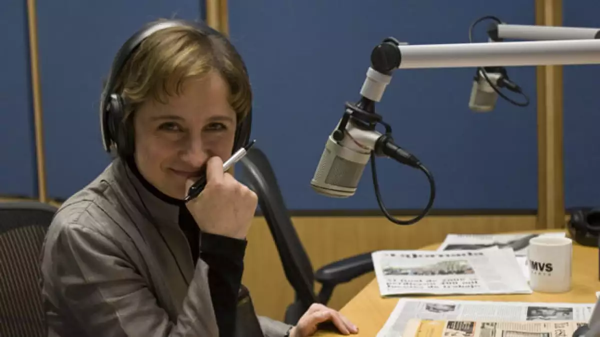 La periodista Carmen Aristegui ganó en la categoría de entrevista por una conversación difundida en su noticiario de radio