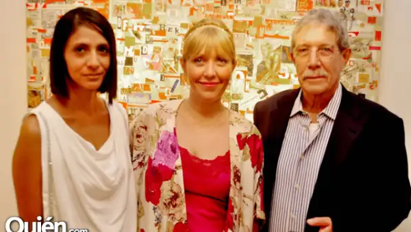 Elisa Pasquel, Claudia Tapia Castelo y Claudio Tapia