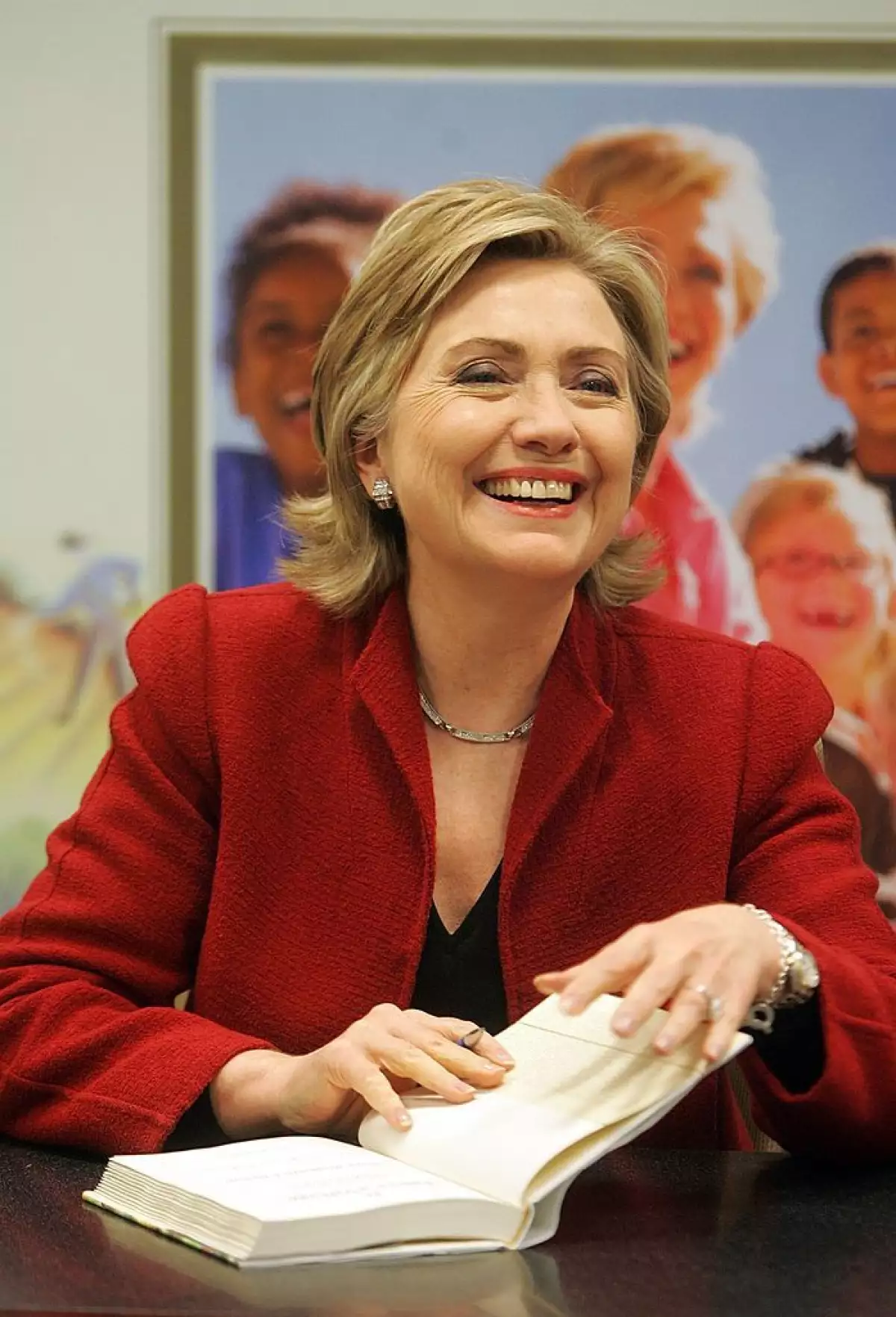 Hillary Clinton Signs Books In New York City
