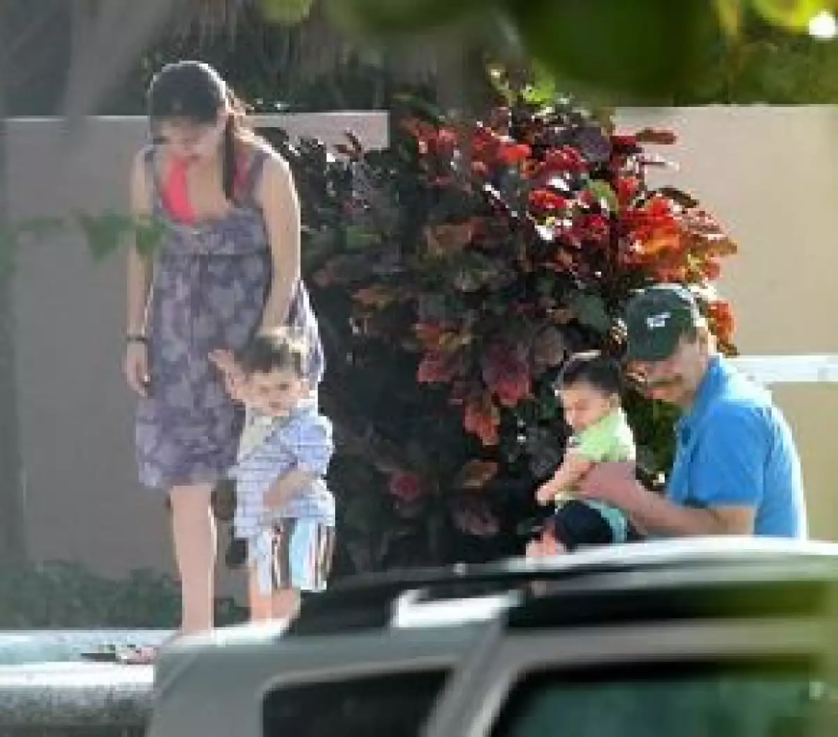 El ex presidente de México pasó unos días en Cancún, en la casa de su hija mayor Ana Cristina, ahí convivió con Vicentillo, de cinco años, y Diego, de año y medio.