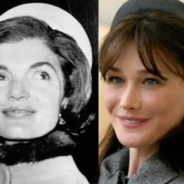 Carla Bruni desea ser comparada con Jackie Kennedy por lo que no ha dudado en copiarle su estilo y hasta dijo: ella era muy moderna y por supuesto yo me proyecto a mí misma más como Jackie.