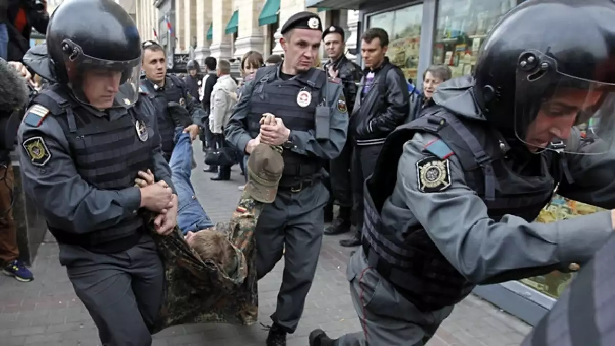 detencion de manifstantes en rusia