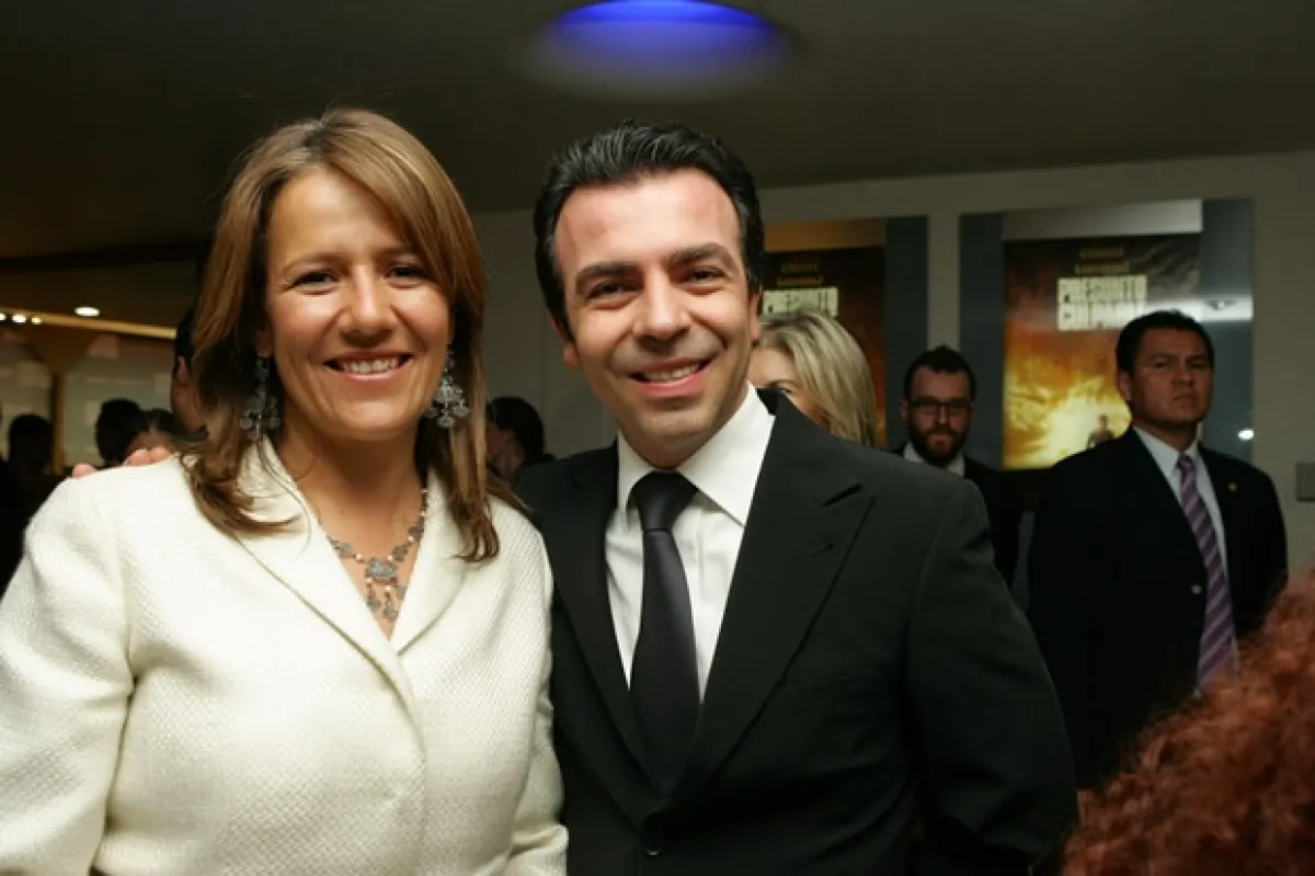 Margarita Zavala y Alejandro Ramírez durante el evento.