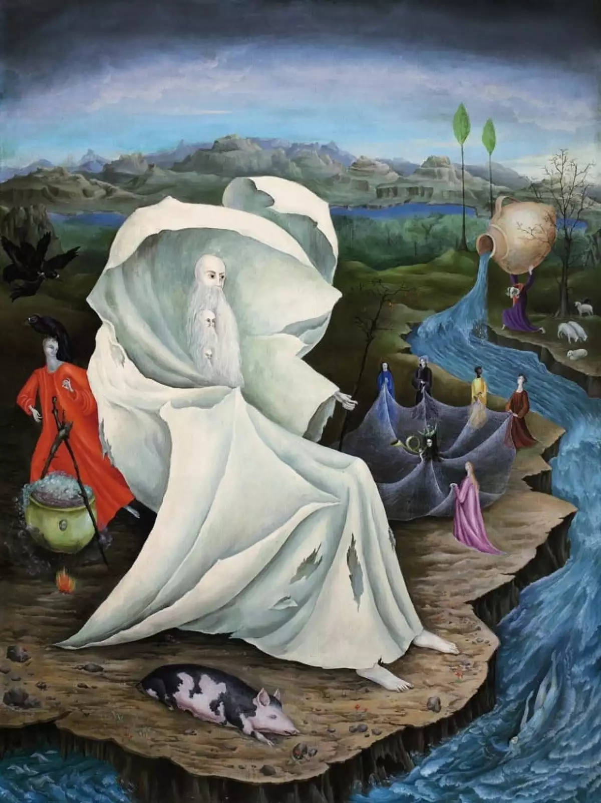 "The Temptation Of St. Anthony" de Leonora Carrington.