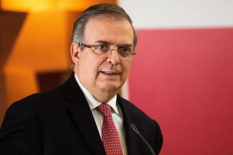 Canciller Mexicano,  Marcelo Ebrard.