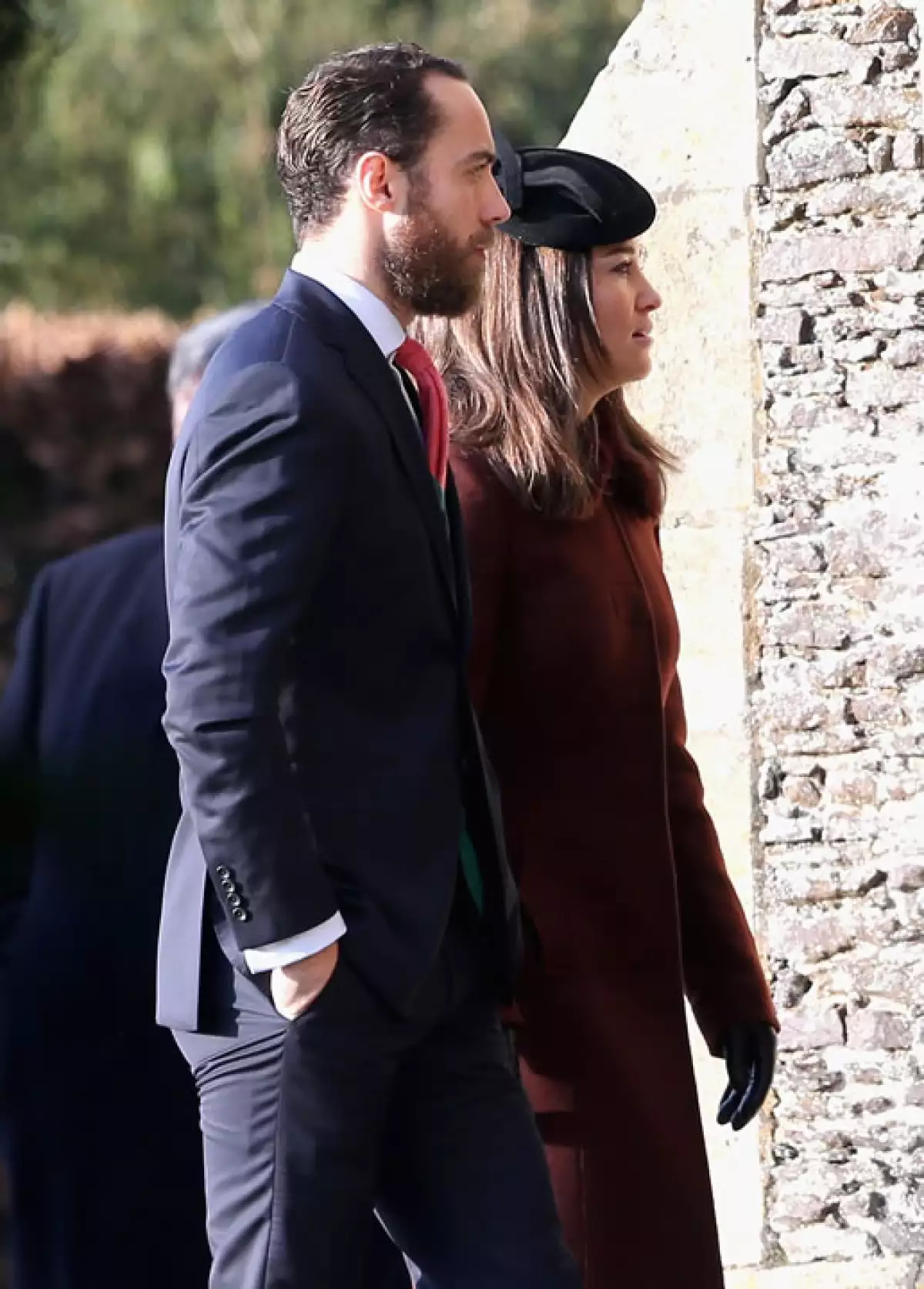 Los hermanos de Kate, James y Pippa Middleton, también estuvieron presentes en el servicio.
