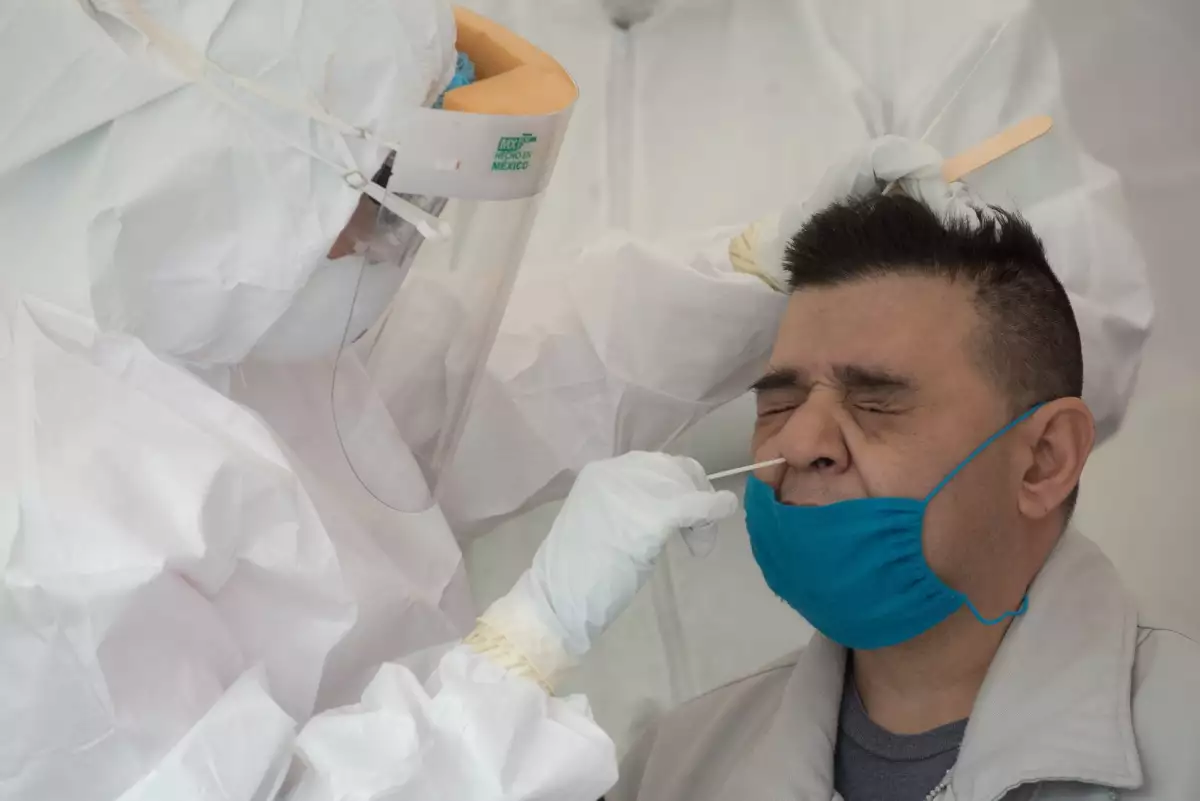 aplicación de prueba pcr de COVID