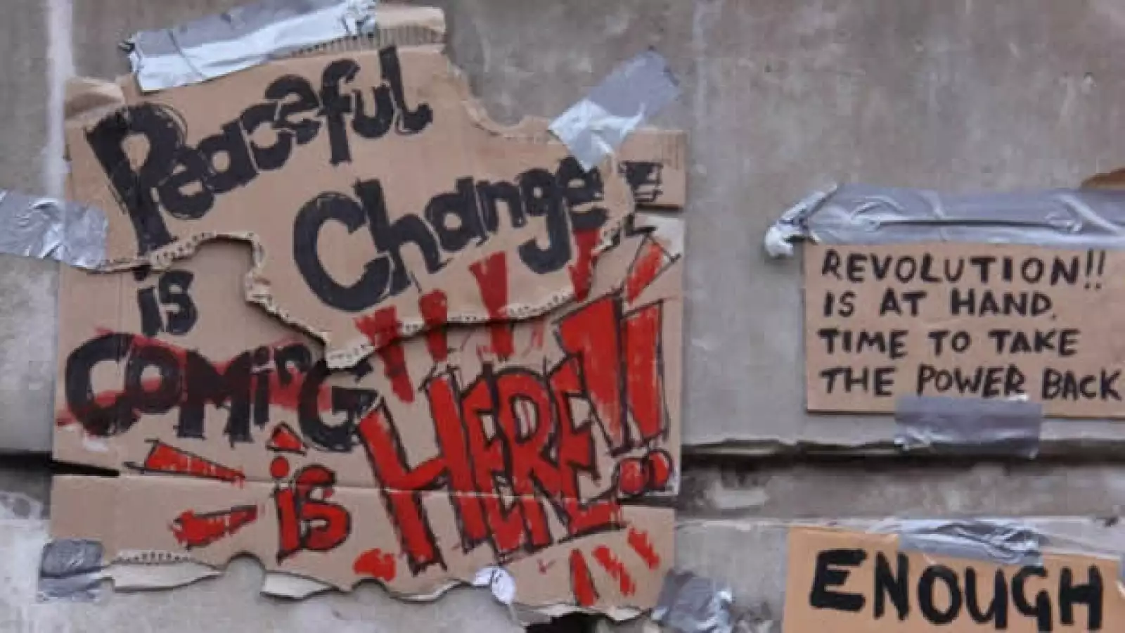 Ocupa Londres - pancartas