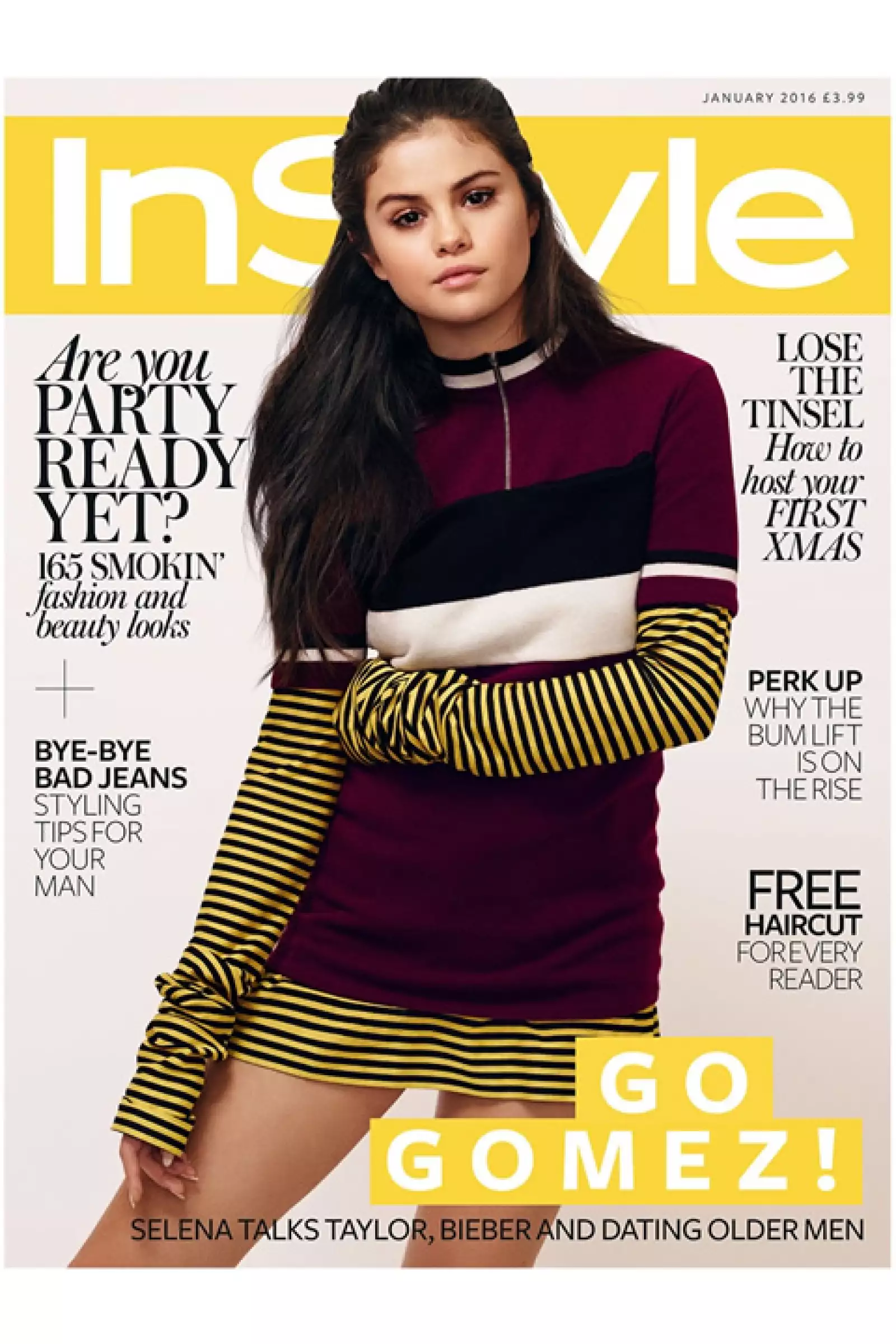 InStyle UK: Selena Gomez sigue con todo. En la portada aparece fotografiada por Jeff Hahn.