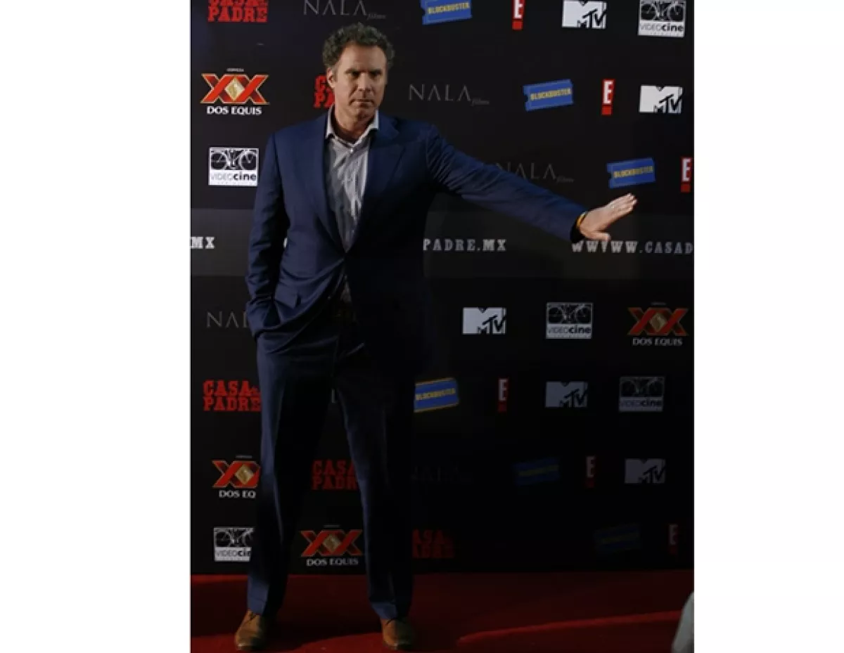 El actor no paró de hacer gestos chistosos.