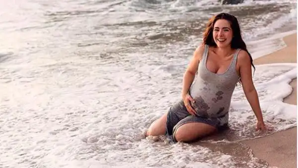 La actriz cumplió ya los nueve meses de embarazo y espera ansiosa la llegada de Diego en Puerto Vallarta.