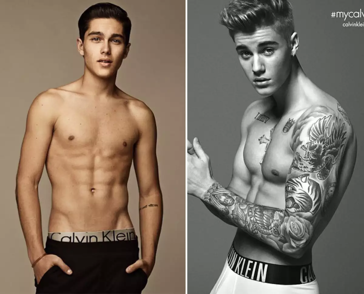 ¿Coincidencia? Sergio Mayer Mori y Justin Bieber posan en sus Calvins.
