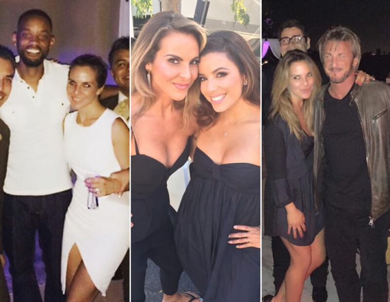 Will Smith, Eva Longoria y Sean Penn han estado lado a lado de Kate.