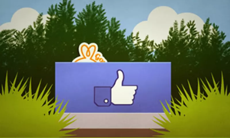 Esta es la imagen que publicó Gowalla sobre su movimiento hacia las oficinas de Facebook. (Foto: Cortesía Gowalla)