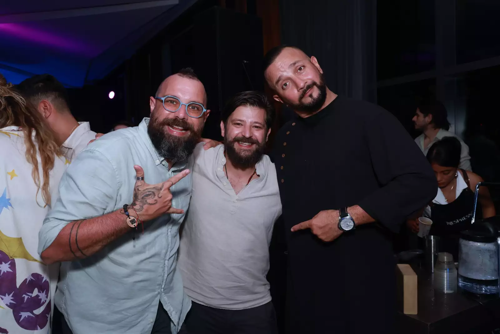 chef Vidal Elías, chef Rodrigo Rivera Río y chef Alberto Nacif
